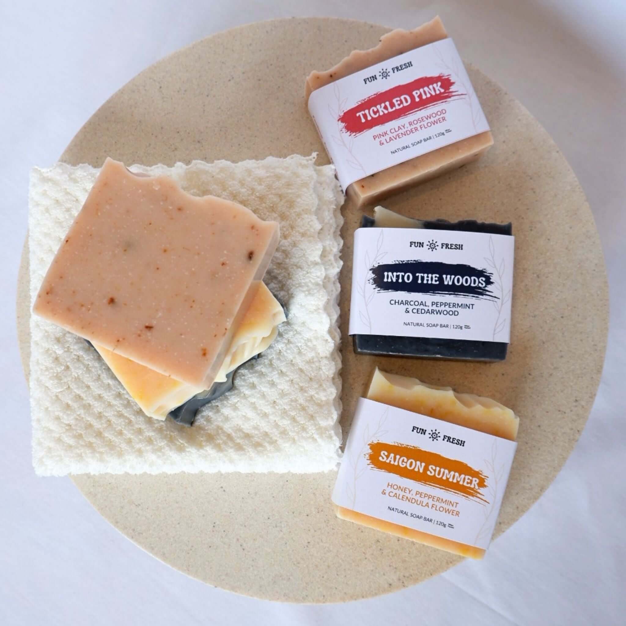 Fresh start soap bar bundle with three soap bars