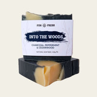 Into the woods soap bar front view