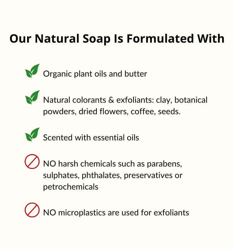 Natural soap formulation