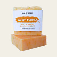 Saigon summer soap bar front view