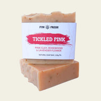 Tickled pink soap bar front view